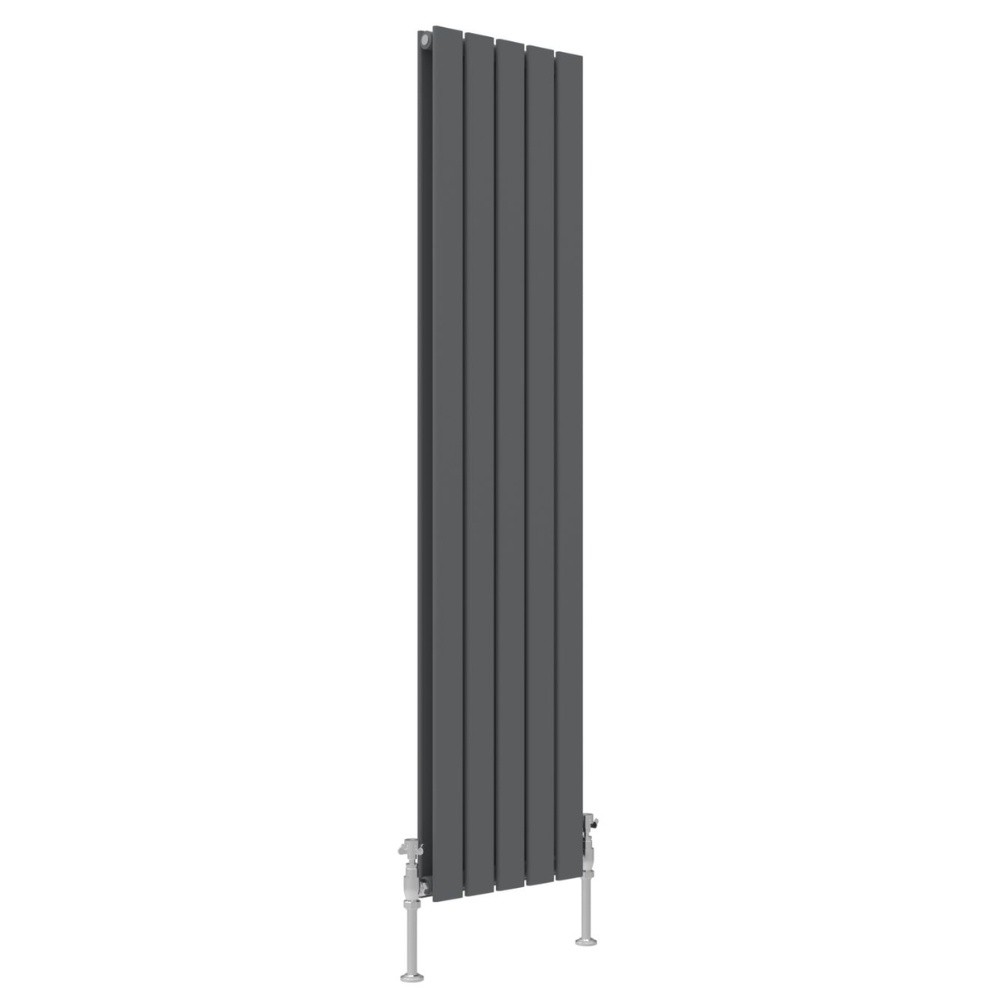 JTP Enzo Anthracite 1600mm x 376mm Flat Panel Designer Radiator Cut Out